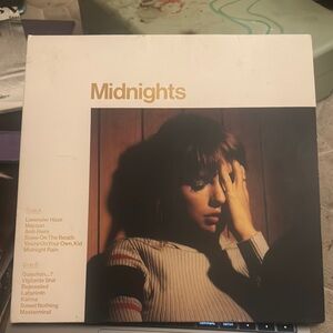 Taylor Swift Midnights Album Cover - Brown and White